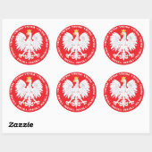 Polska 4 ronde sticker (Vel)