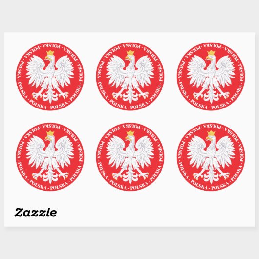 Polska 4 ronde sticker (Vel)