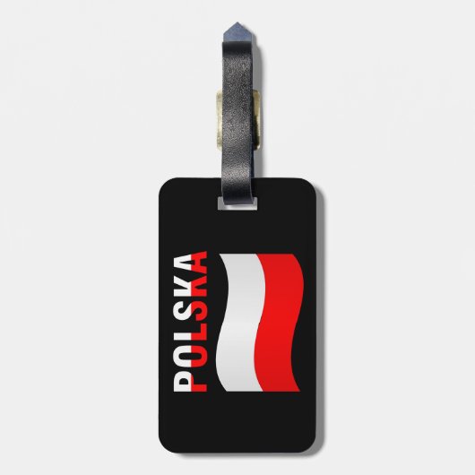 Polska Bagagelabel (Achterkant verticaal)