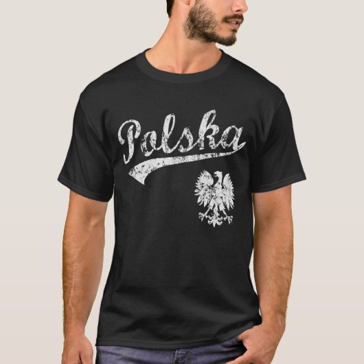 Polska Baseball Style t shirt (Voorkant)