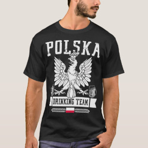 polska Drink team polen vlag partij bierpolen T-shirt