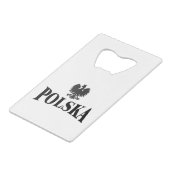 Polska Eagle Bottle Opener Creditkaart Flessenopener (Achterkant Gekanteld)