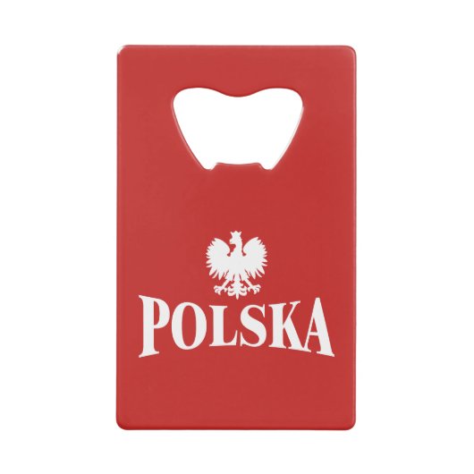 Polska Eagle Bottle Opener Creditkaart Flessenopener (Voorkant)