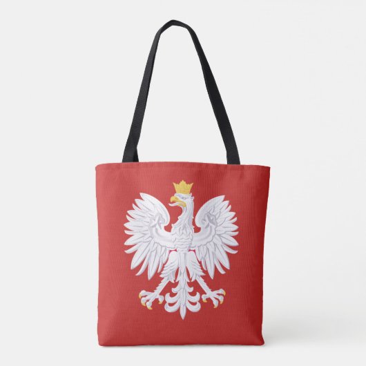 Polska Eagle Canvas tas (Achterkant)