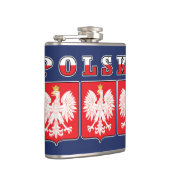 Polska Eagle Flag Shields Heupfles (Rechts)
