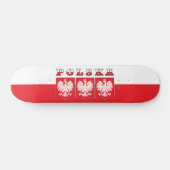 Polska Eagle Flag Shields Persoonlijk Skateboard (Horizontaal)