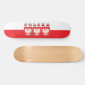 Polska Eagle Flag Shields Persoonlijk Skateboard (Horizontaal)