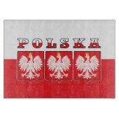 Polska Eagle Flag Shields Snijplank (Voorkant)