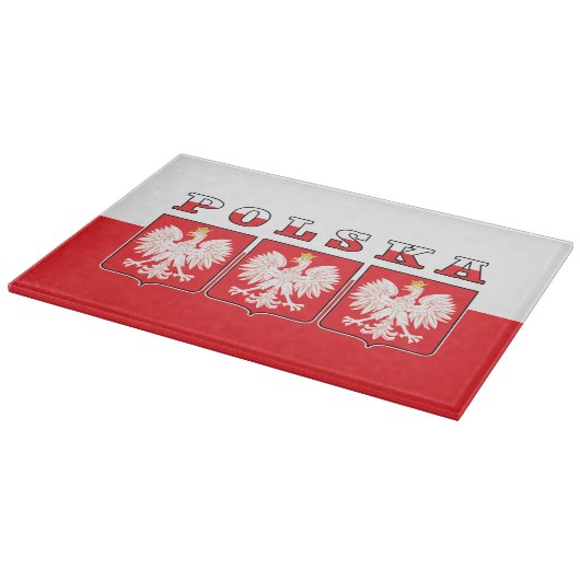 Polska Eagle Flag Shields Snijplank (Hoek)