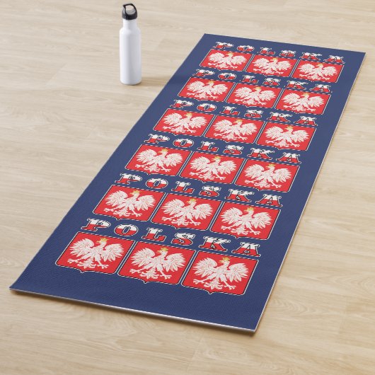 Polska Eagle Flag Shields Yogamat (In situ)