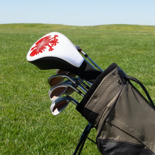Polska Eagle Golf Hoesje Golfheadcover (Insitu)