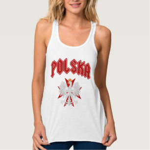 Polska Eagle Red Maltese Kruis Tanktop