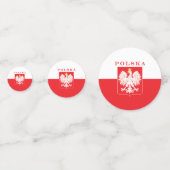 Polska Eagle Red Shield Confetti (Achterkanten)