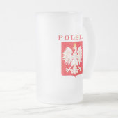 Polska Eagle Red Shield Matglas Bierpul (Voorkant rechts)