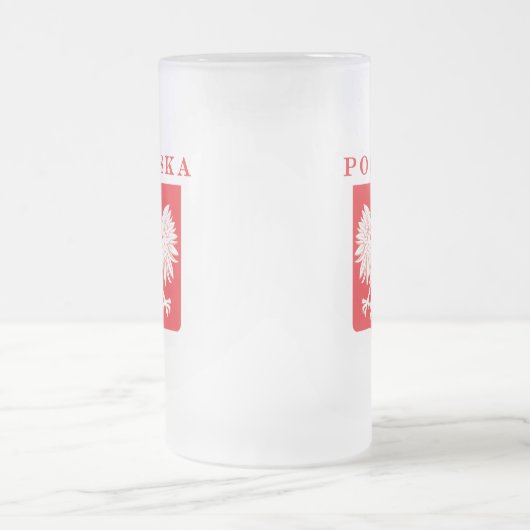 Polska Eagle Red Shield Matglas Bierpul (Center)