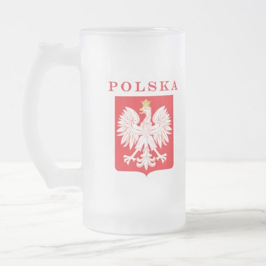 Polska Eagle Red Shield Matglas Bierpul (Links)