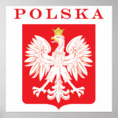 Polska Eagle Red Shield Poster (Voorkant)