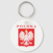 Polska Eagle Red Shield Sleutelhanger (Voorkant)