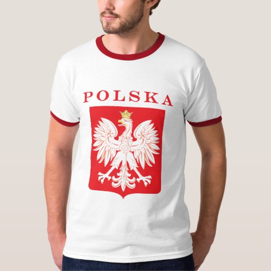 Polska Eagle Red Shield T-shirt (Voorkant)