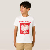 Polska Eagle Red Shield T-shirt (Voorkant volledig)