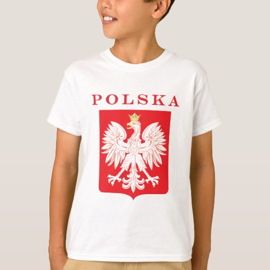 Polska Eagle Red Shield T-shirt (Voorkant)