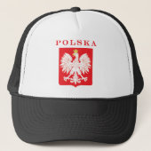 Polska Eagle Red Shield Trucker Pet (Voorkant)