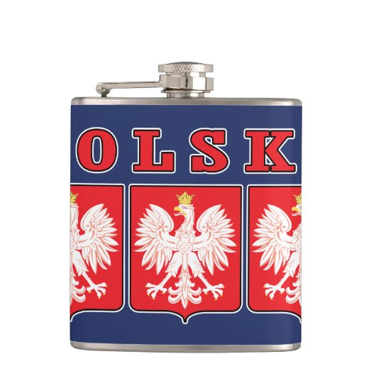 Polska Eagle Shields Heupfles (Voorkant)