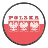 Polska Eagle Shields Hockey Puck (Voorkant)