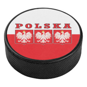Polska Eagle Shields Hockey Puck