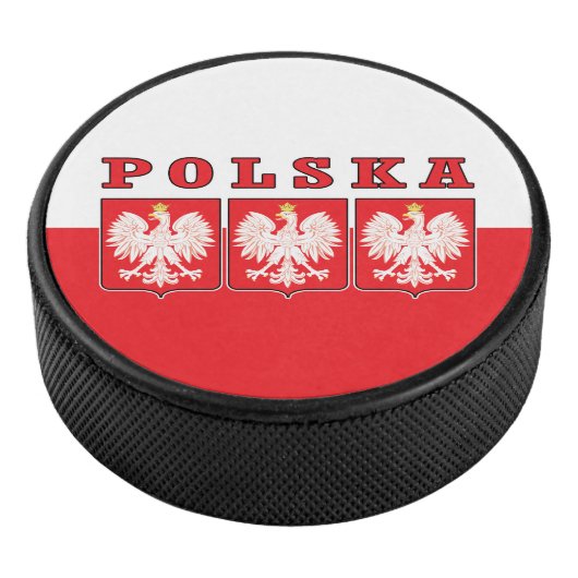 Polska Eagle Shields Hockey Puck (3/4)