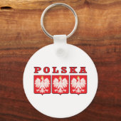Polska Eagle Shields Sleutelhanger (Voorkant)