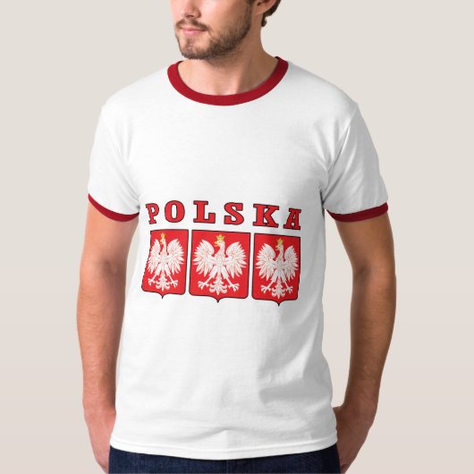 Polska Eagle Shields T-shirt (Voorkant)
