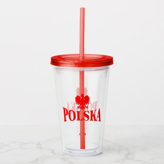 Polska Eagle Tumbler Acryl Drinkbeker (Voorkant)