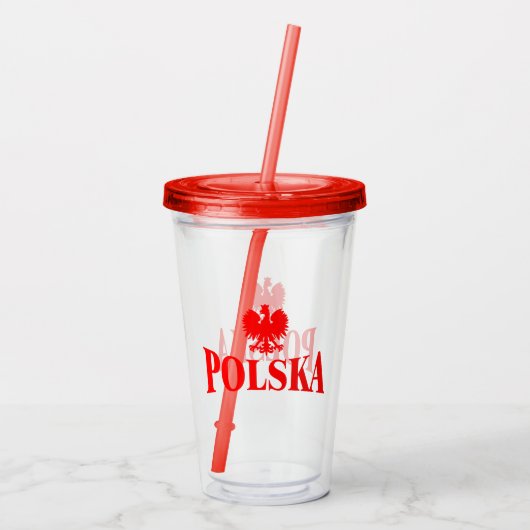 Polska Eagle Tumbler Acryl Drinkbeker (Achterkant)