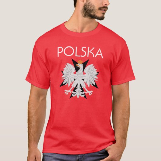 Polska Eagle w/cross-t shirt (Voorkant)