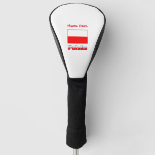 Polska en gepersonaliseerde Poolse vlag  Golfheadcover
