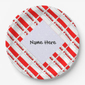 Polska en Poolse vlag gepersonaliseerd Papieren Bordje (Voorkant)