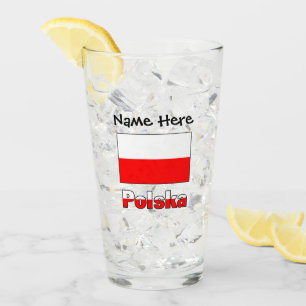 Polska en Poolse vlag Glas