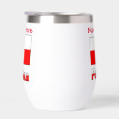 Polska en Poolse vlag Rode Personalisatie Therm (Rechts)