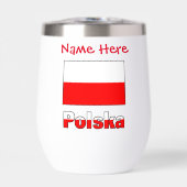 Polska en Poolse vlag Rode Personalisatie Therm (Voorkant)
