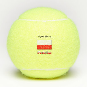 Polska en Poolse vlag Tennisballen