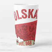 Polska Est. 966 koffiemok Latte Mok (Voorkant)