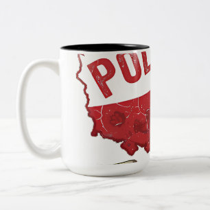 Polska Est. 966 koffiemok Tweekleurige Koffiemok