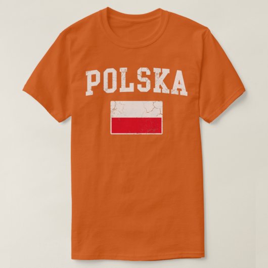 Polska Flag Polen Pools erfgoed T-shirt (Design voorkant)