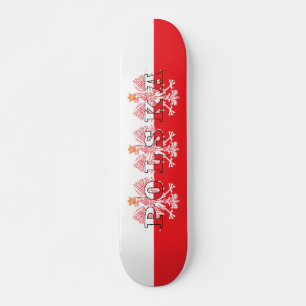 Polska Flag Red Eagles Persoonlijk Skateboard