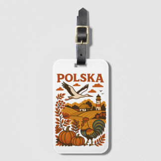 Polska Herfst Volkscultuur Platteland Bagagelabel