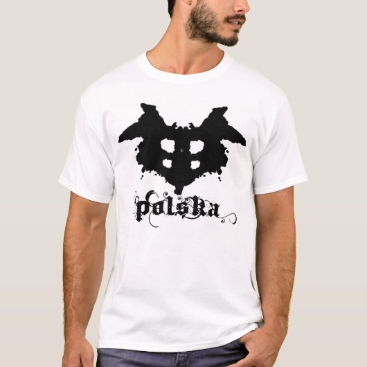 Polska inkt blot t-shirt (Voorkant)