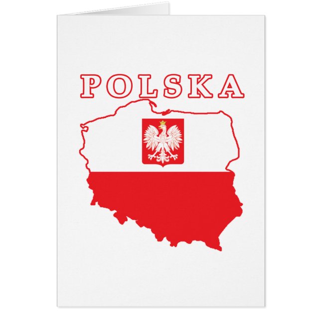 Polska-kaart met Eagle (Voorkant)