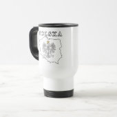 Polska-kaart met Eagle Reisbeker (Voorkant links)