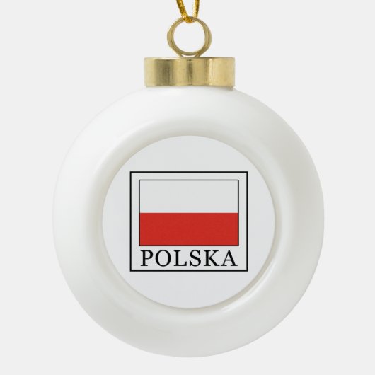 Polska Keramische Bal Ornament (Voorkant)